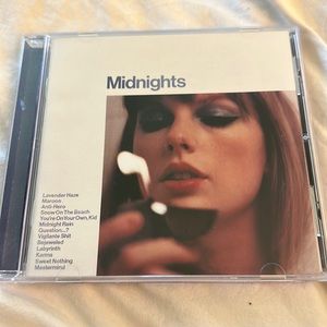 Taylor Swift Moonstone blue Midnights CD with signed photo